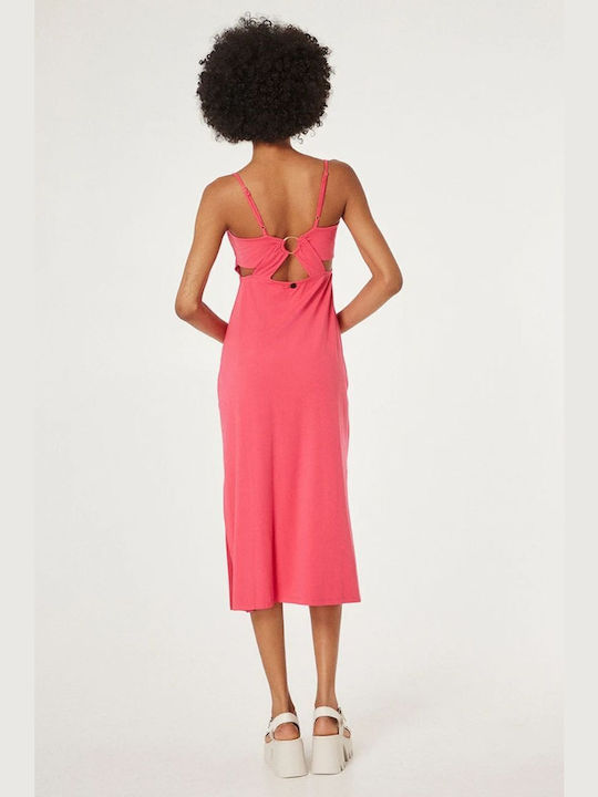 BSB Sommer Midi Kleid Fuchsie