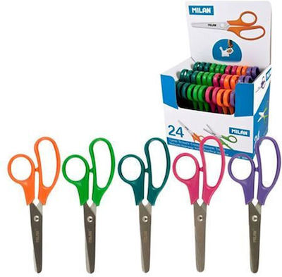 Milan Basic Children's Scissors 13cm with Metallic Blade