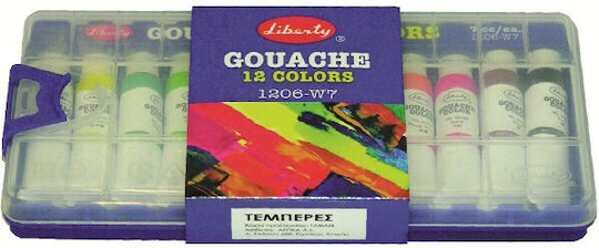 Liberty Gouache Tempera Paints Green Mid in Tube 7ml 12pcs