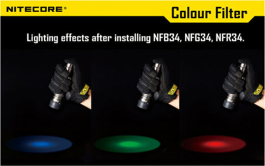 NiteCore NFR34 Objektivfilter RGB 34mm