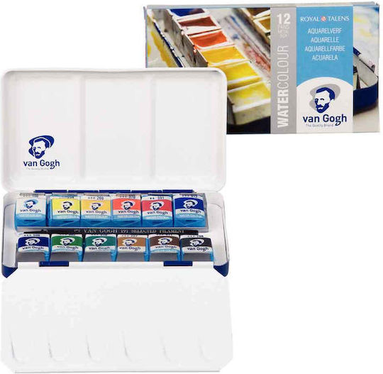 Royal Talens Van Gogh Watercolour Metal Case Set of Watercolours Multicolored 12pcs