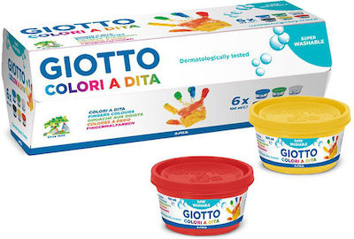 Giotto Finger Paints Set 100ml 6pcs