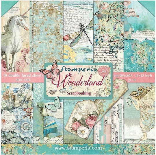 Stamperia Листа Scrapbooking Двулицево 10 листове 10бр