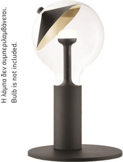 Eurolamp Dekorative Lampe mit Fassung für E27 Lampe Schwarz