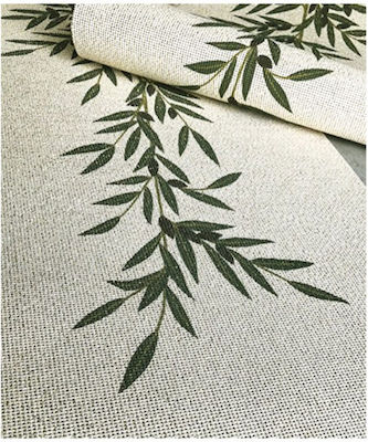 Gobelin L Stickerei Khaki aus Stoff 100x100cm.