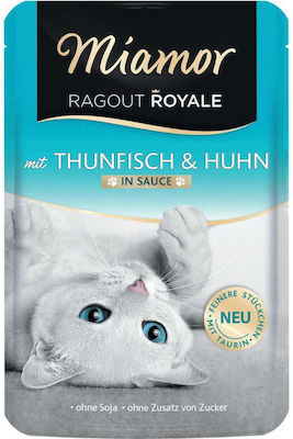 Miamor Ragout Royale Wet Food for Adult Cats In Pouch with Chicken / Tuna 1pc 100gr