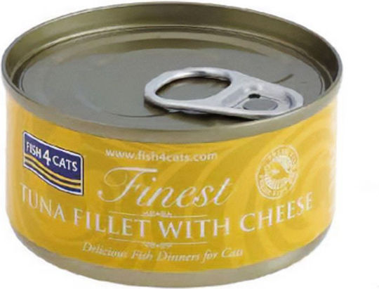 Fish4Cats Wet Food for Adult Cats in Cans with Tuna 70gr