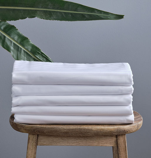 Cokitex Παπλωματοθήκη Ξενοδοχείου Polycotton Ριγέ 220TC 245x265εκ.