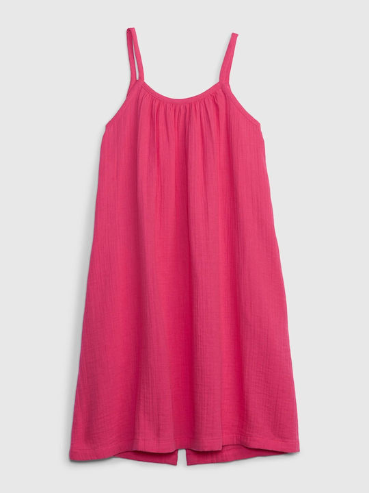 GAP Mädchen Kleid Ärmellos Fuchsie