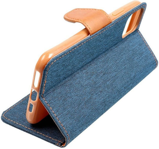 Blue Star Book Fabric Navy Blue (Redmi 12C)
