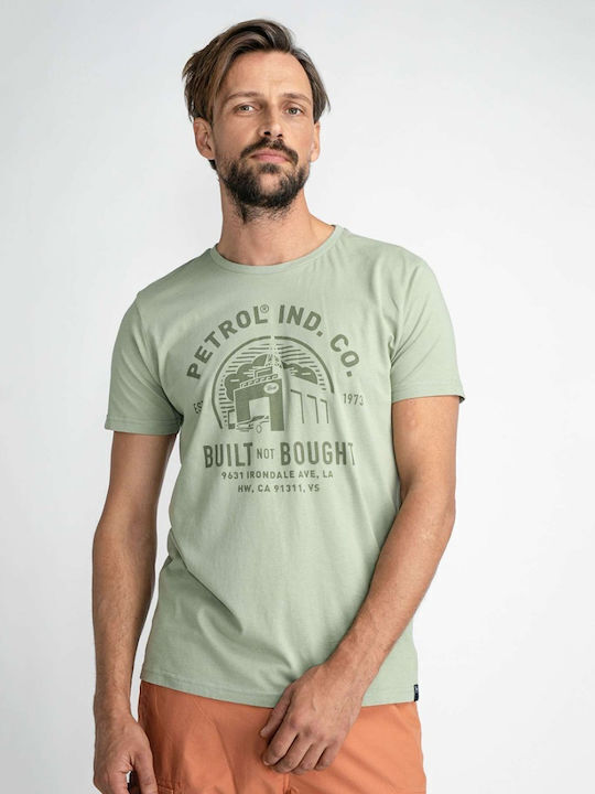 Petrol Industries Ανδρικό T-shirt Κοντομάνικο Πετρόλ