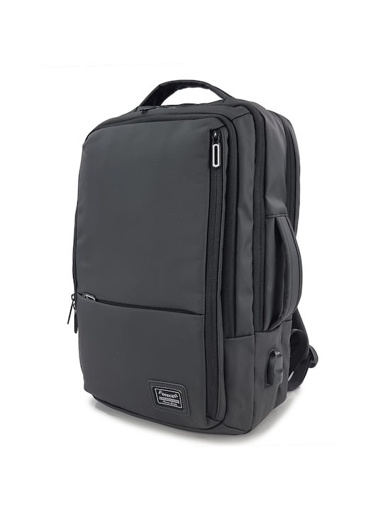 Forecast 2102 Waterproof Laptop Backpack for 15.6" Laptop with USB Port in Black Colour