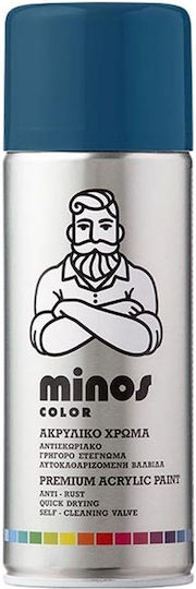 Minos Spray Spray Paint Acrylic with Shiny Effect Capri Blue RAL5019 400ml