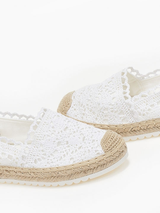 Issue Fashion Women's Knitted Espadrilles White 0545/8005407