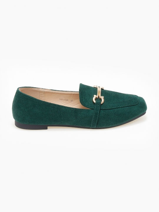 Issue Fashion Mocasini dama în culoarea Verde