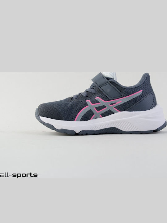 GT-1000 12 PS Kids Sports Shoes Running with Hoop & Loop Closure Gray