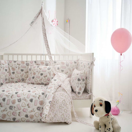 Vesta Home Βρεφικό Κουβερλί Βαμβακερό Πολύχρωμο 120x160cm