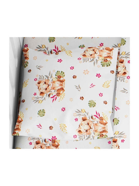 Dimcol Kids Cotton Pillowcase 50x70cm Beige