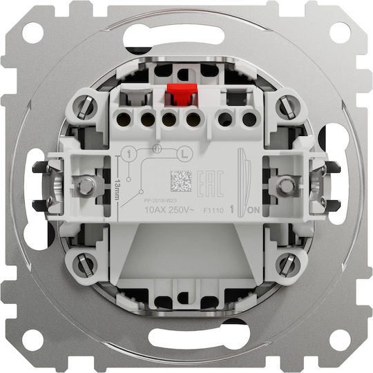 Schneider Electric Sedna Recessed Wall Switch Lighting One-Way without Frame Anthracite