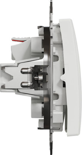 Schneider Electric Sedna Recessed Wall Switch Lighting Two-Way without Frame White