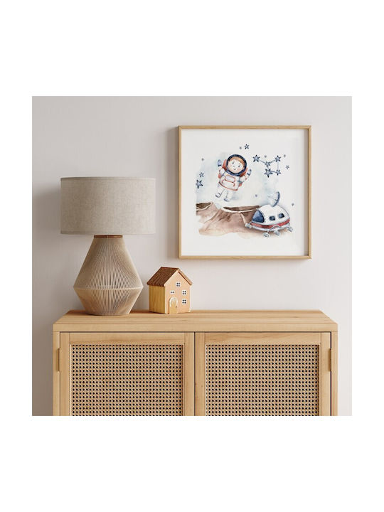 Walls Kids Wall Art Boy Astronaut with White Frame 20x20cm