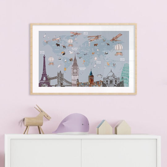 Walls Kids Wall Art Map of Attractions