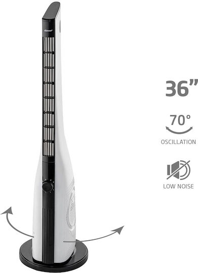 Diplomat TF5115M Вентилатор Тип Кула 50W Бял
