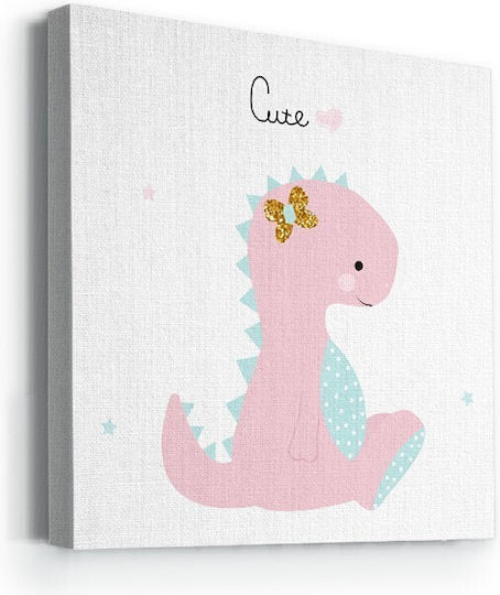 Walls Kids Wall Art Framed Girl Dinosaur