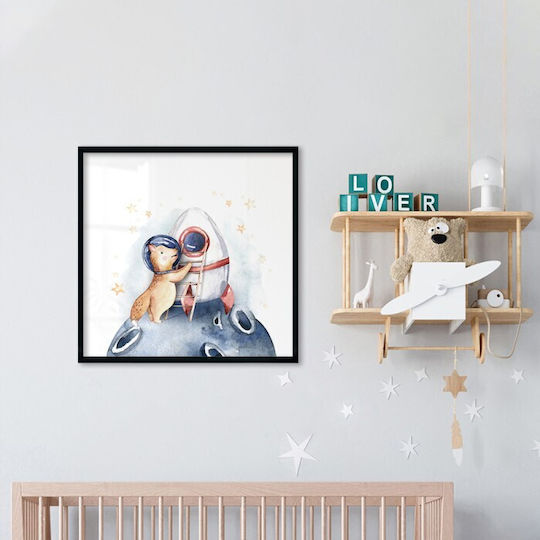 Walls Kids Wall Art Fox in the Spaceship