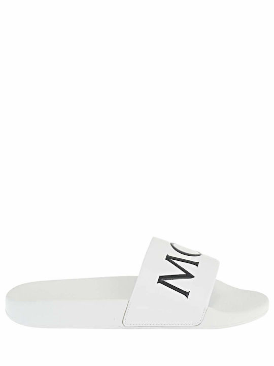 Moncler Slides σε Λευκό Χρώμα