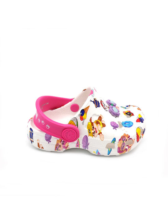 Coqui Kids Beach Clogs White