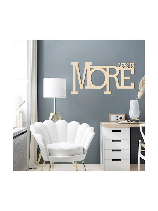 Walls 3D Wall Decor Silhouette Less Is More made of Plastic 50x25cm