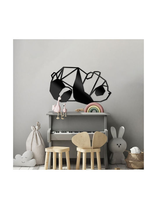 Walls 3D Wall Decor Silhouette Panda Made of Wood 50x30cm