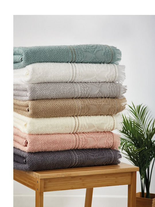 Whitegg Bath Towel Set 3pcs Athens Ecru Weight 500gr/m²
