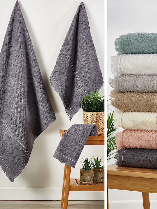 Whitegg Bath Towel Set 3pcs Athens Ecru Weight 500gr/m²
