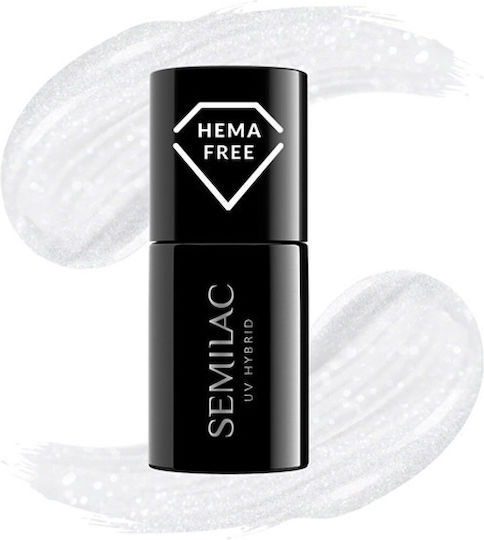 Semilac Classic Ημιμόνιμο Βερνίκι Νυχιών 237 White Pearl 7ml