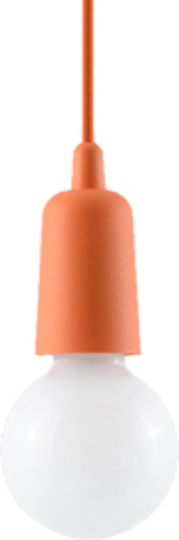Sollux Diego 1 Hängelampe Orange 13x13cm