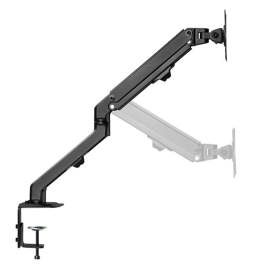 Brateck Стойка Монитор до 27" с Рамо Черна (LDT45-C012)