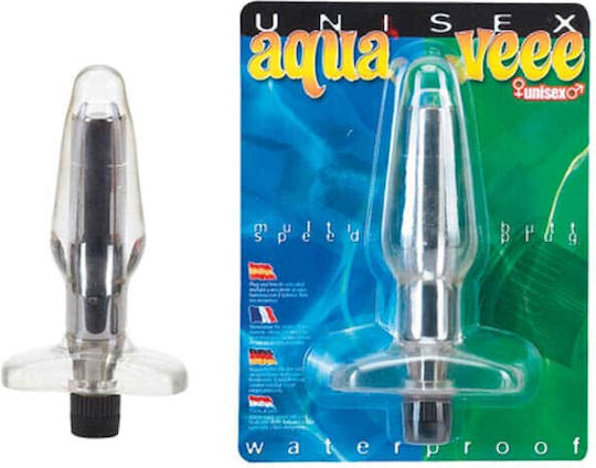 Seven Creations Aqua Veee Vibrator Anal Transparent 15.5cm