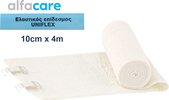 Alfa Care Uniflex Ελαστικός Επίδεσμος 10cm x 4m Μπεζ