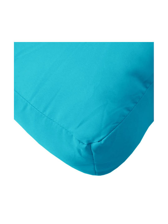 vidaXL Wasserdichtes Sitzbank-Kissen mit Rückenlehne Türkis 2 Stück 110x58cm