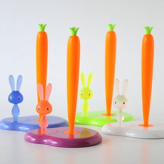 Alessi Bunny Carrot Suport pentru prosoape de hârtie Plastică Green-Orange 20.2x16x29.4cm ASG42GR