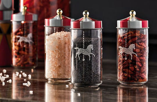 Alessi Gewürzbehälter Glas Transparente 2Stück 2Stück