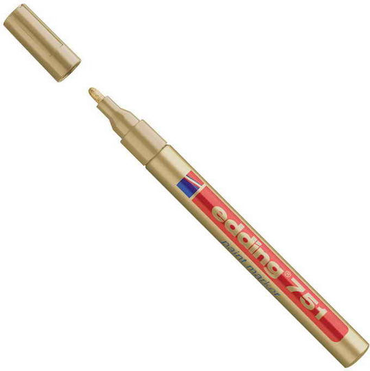 Edding 751 Permanent Marker Gold 1mm