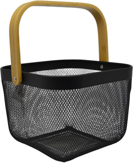 Ankor Obstschale Metallisch Schwarz 20.5x20.5x26.5cm