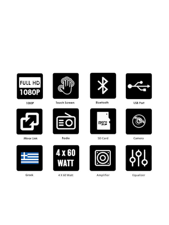PerVoi Ηχοσύστημα Αυτοκινήτου 1DIN (Bluetooth/USB)