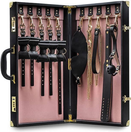 Temptasia Safe Word - Bondage Kit with Suitcase BDSM Kit in Rosa Farbe 13Stück