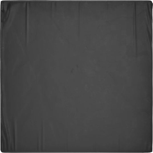vidaXL Waterproof Dining Table Cover Black 125x125x75cm