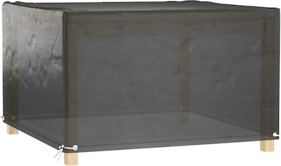 vidaXL Waterproof Dining Table Cover Black 125x125x75cm