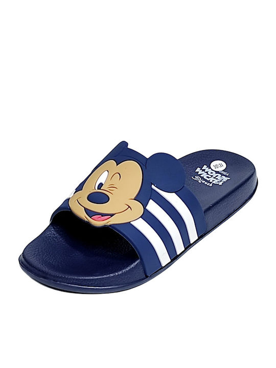 Șlapi pentru copii Mickey Albastre Mickey